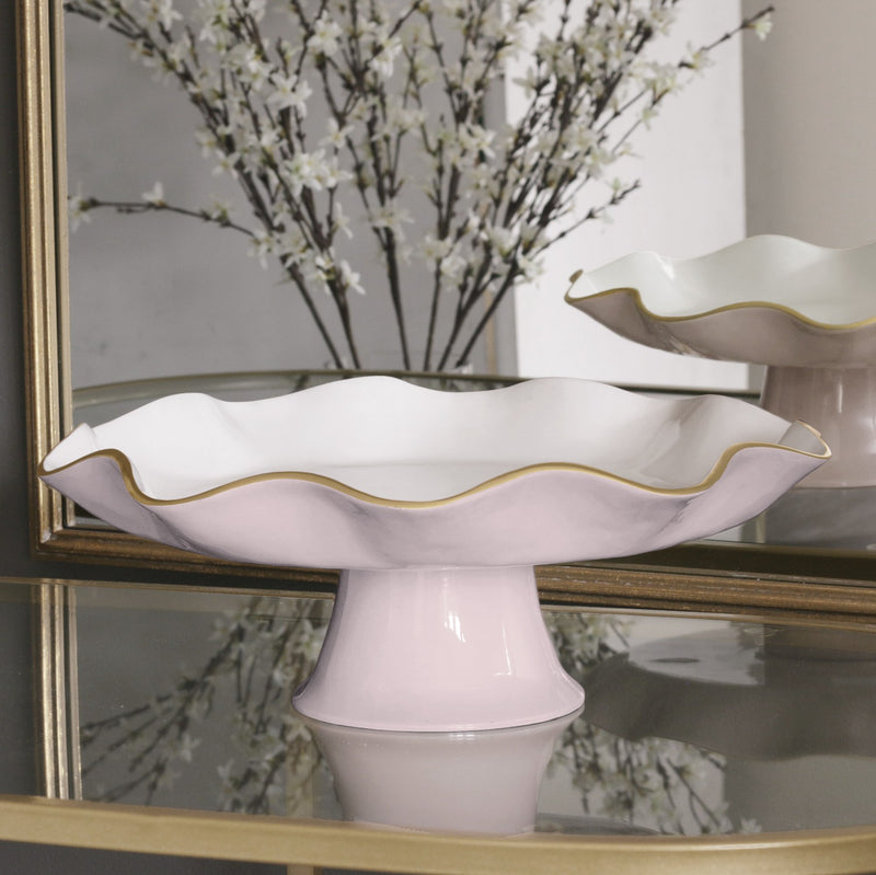 Encanto Pedestal Plate | Camellia Carola
