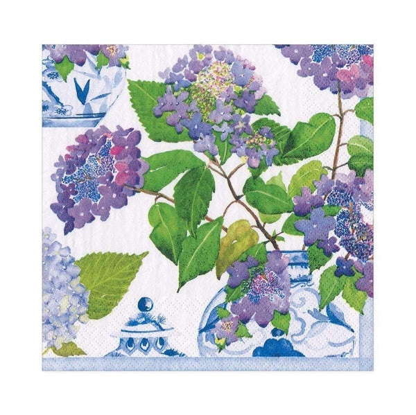 Luncheon Napkin | Hydrangeas & Porcelain