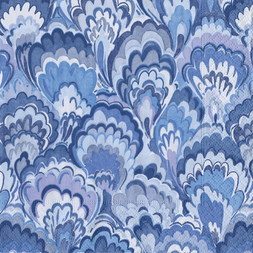Luncheon Napkin | Marbled Ceramica Indigo