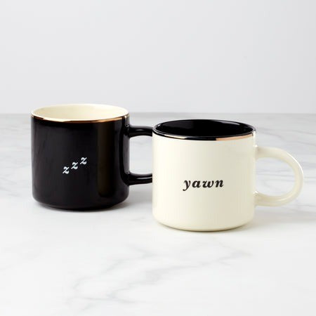 Set of 2 Mugs | Yawn/Zzz