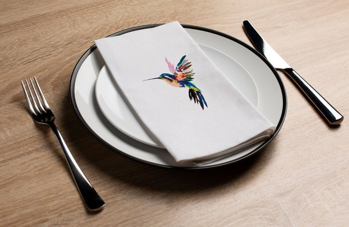 Guest Towels | Colour Splash Hummingbird