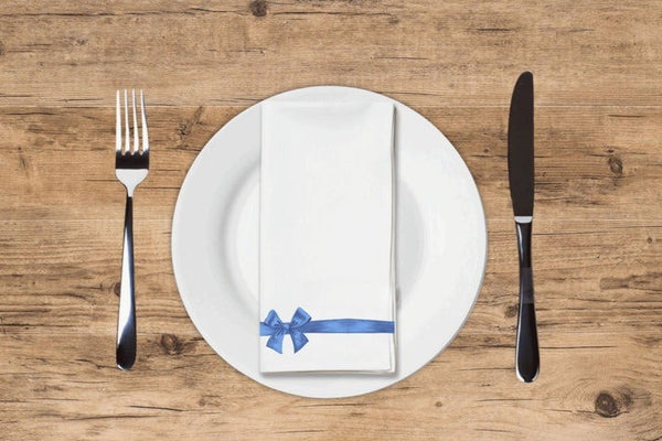 Guest Towels | Blue Gift Bow