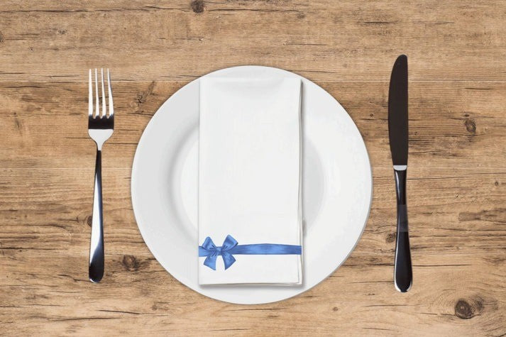 Guest Towels | Blue Gift Bow