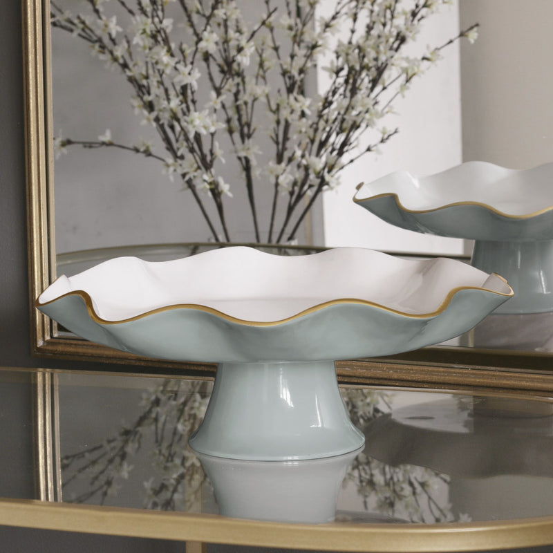 Encanto Pedestal Plate | Slate Carola