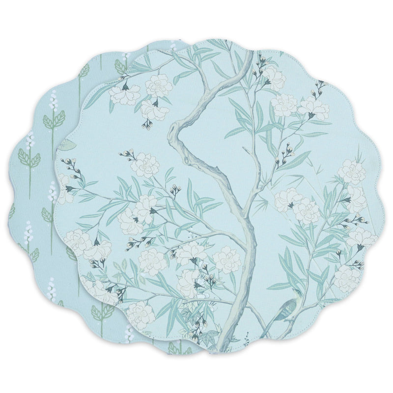 Placemat Set | Teal Chinoiserie
