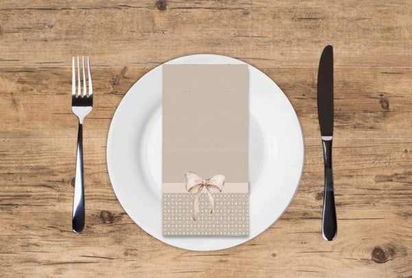 Guest Towels | Natural Bow