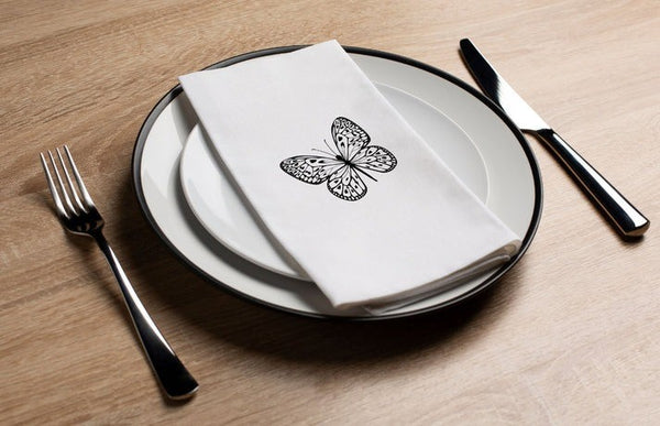 Guest Towels | Black Butterfly