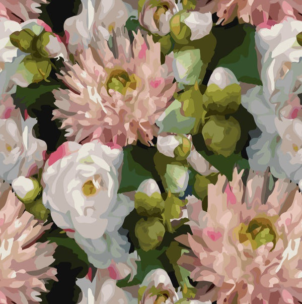Square Charger Pad | Dahlias