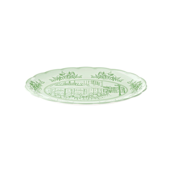 Large Oval Tray | Josephine | Dusty Green