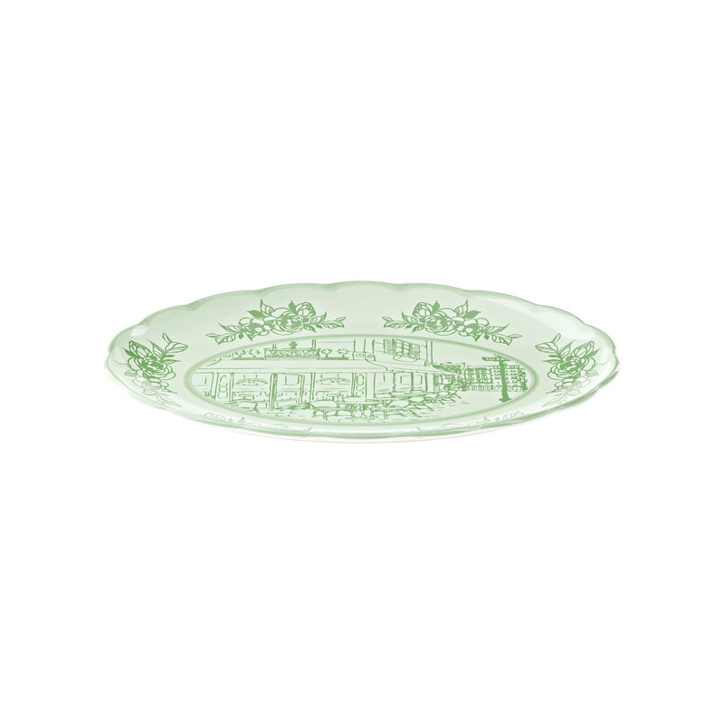 Large Oval Tray | Josephine | Dusty Green