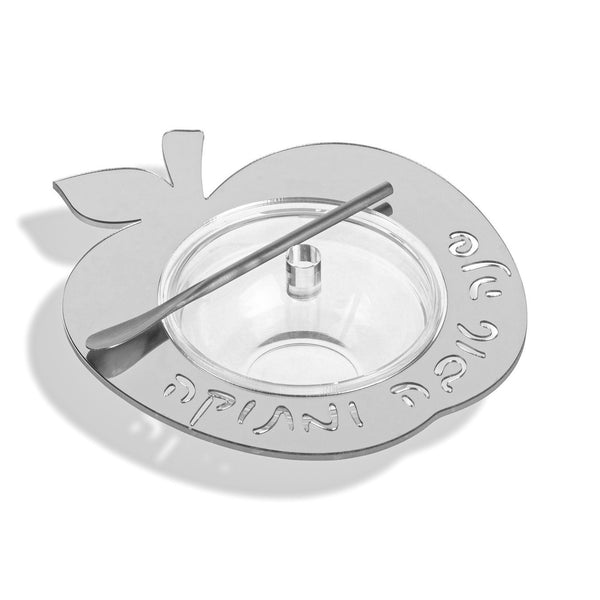 Honey Dish | Floating Apple | Silver