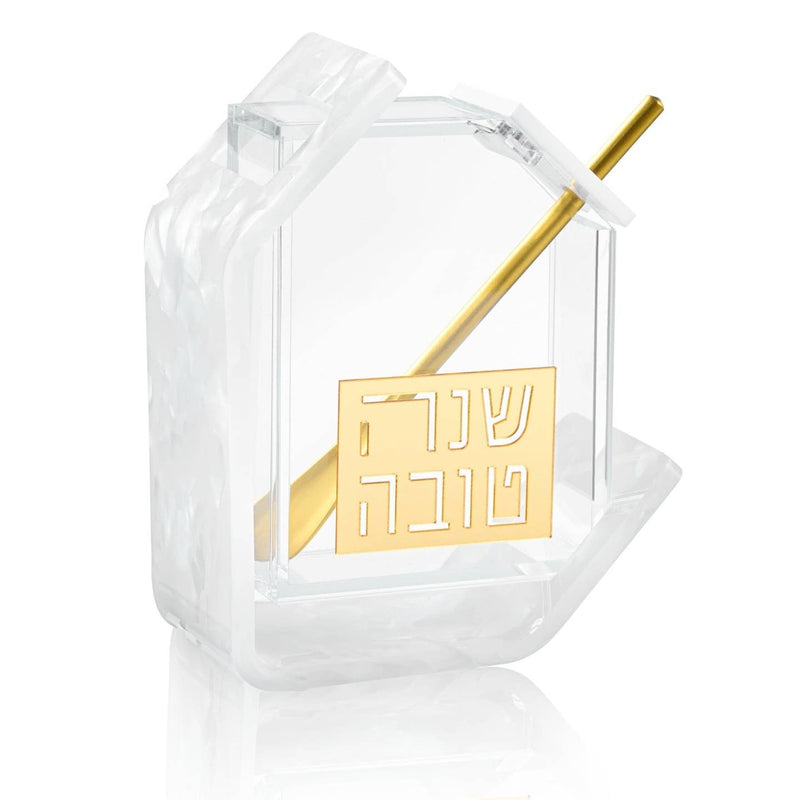 Honey Dish | Pearlstone | Gold