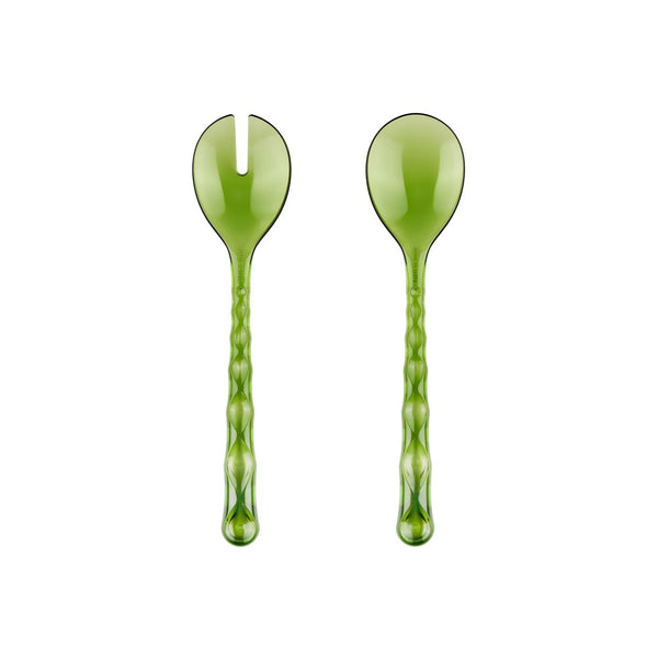 Vanity Salad Servers | Waterlily Green