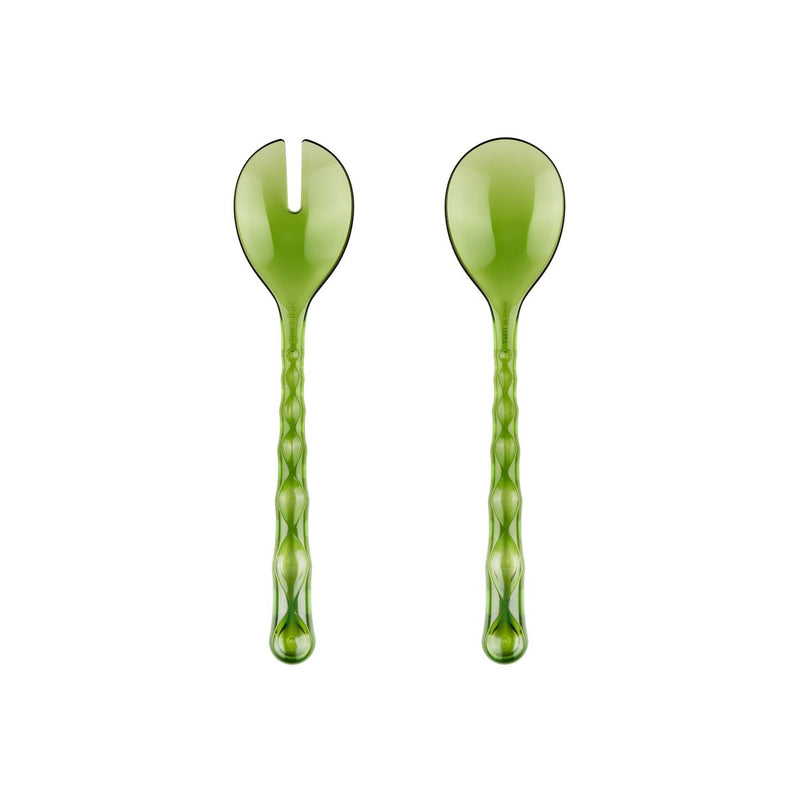 Vanity Salad Servers | Waterlily Green