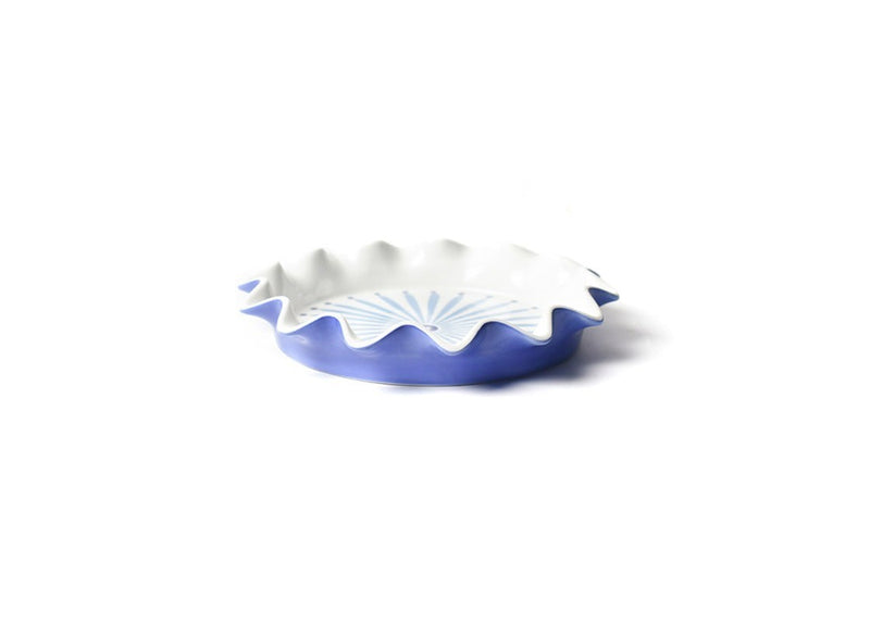 8 Inch Pie Dish | Iris Blue Burst