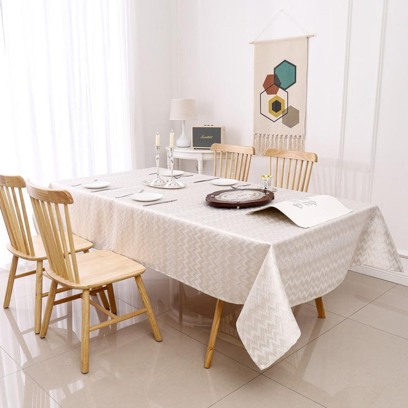 Jacquard Tablecloth | Gold Zigzag | Kitchen Art | Wrapt