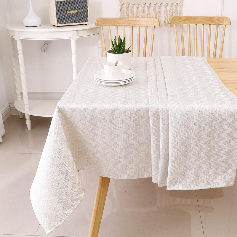 Jacquard Tablecloth | Gold Zigzag | Kitchen Art | Wrapt