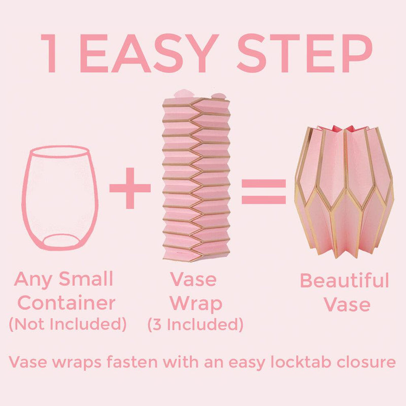 Lucy Grymes Vase Wrap Set | Rose | Wrapt