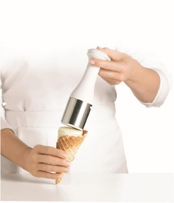 Cuisipro Ice Cream Scoop & Stack | White | Kitchen Art