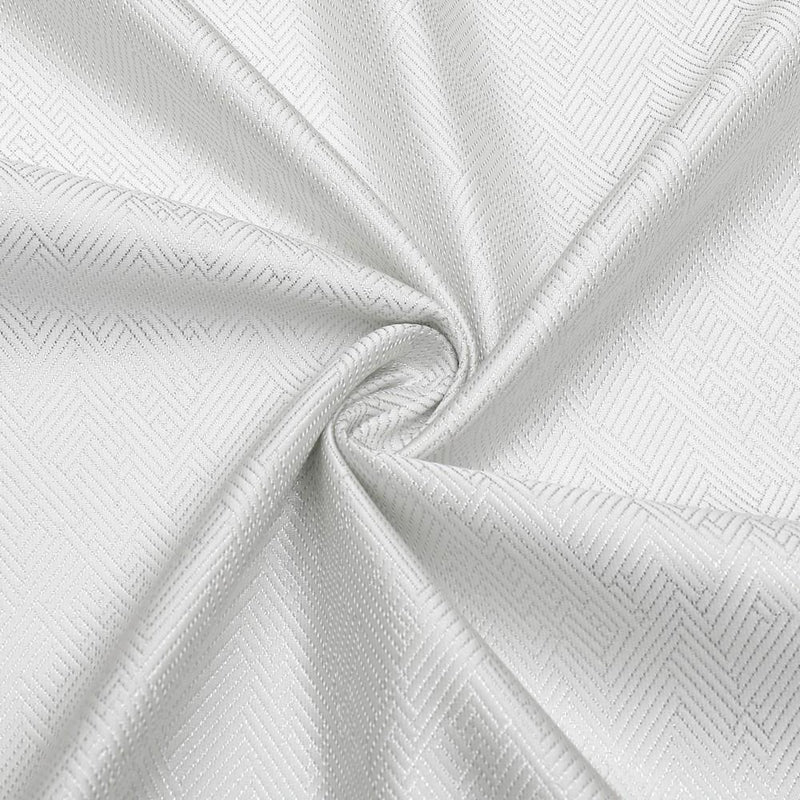 Jacquard Tablecloth | Desert White/Silver | Kitchen Art