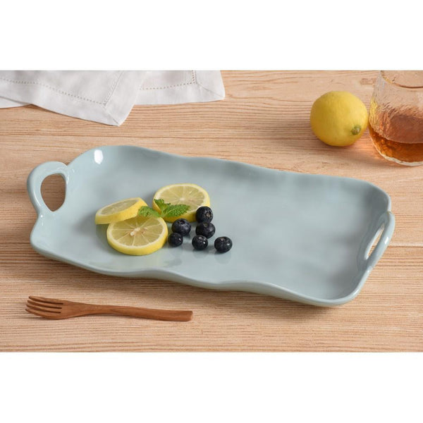 Pampa Bay Small Platter | Melamine | Aqua | Kitchen Art