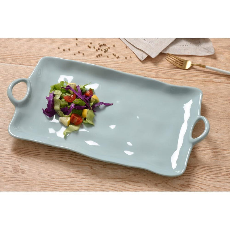 Pampa Bay Large Platter | Melamine | Aqua | Kitchen Art