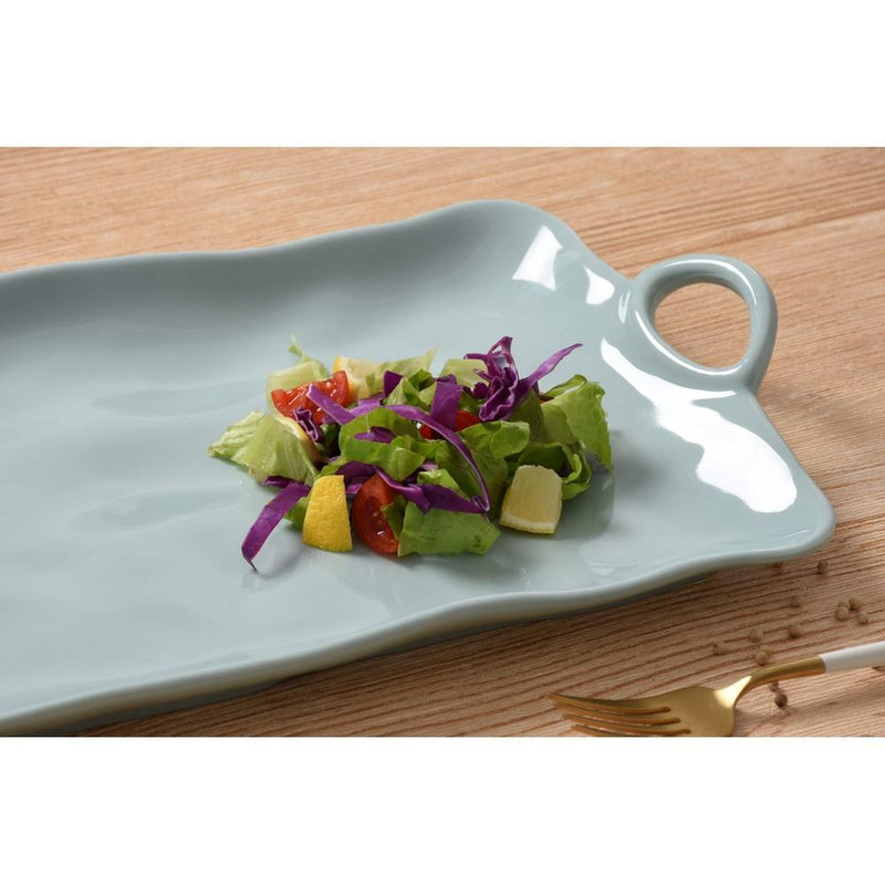 Pampa Bay Large Platter | Melamine | Aqua | Kitchen Art