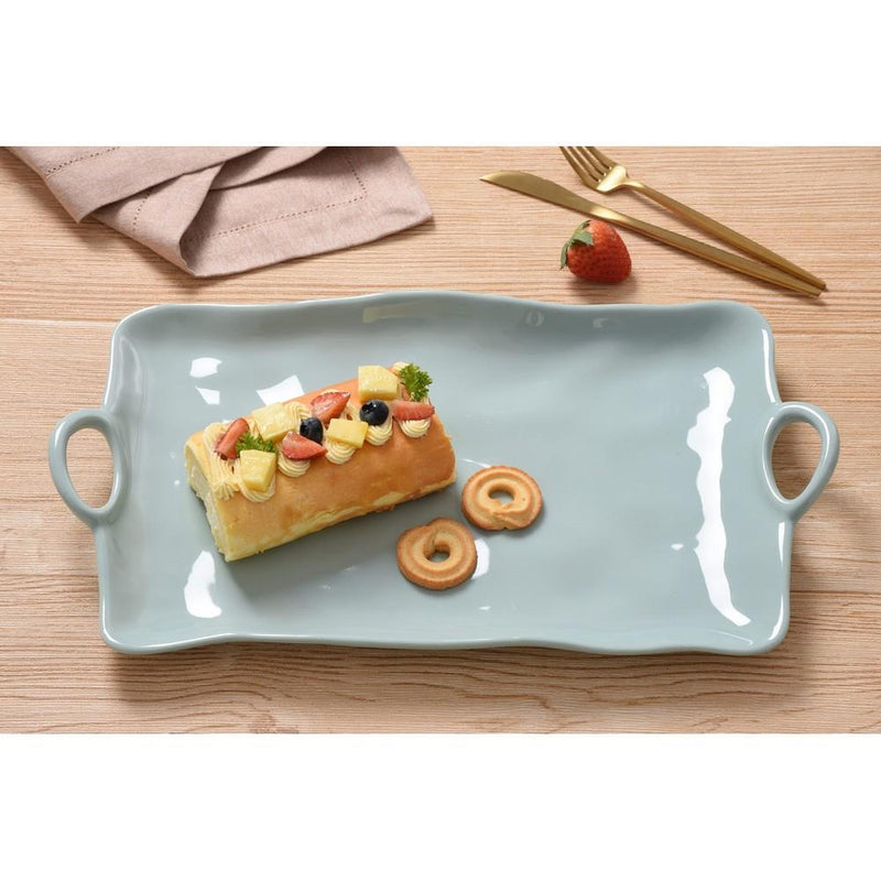 Pampa Bay Large Platter | Melamine | Aqua | Kitchen Art