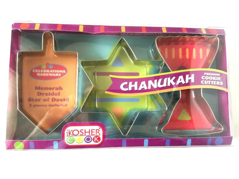 Set of 3 Chanukah Cookie Cutters