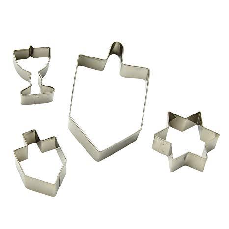 Chanukah Linzer Cookie Cutters