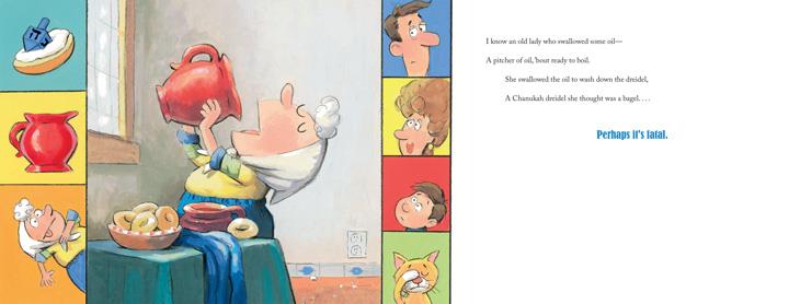 Book - I Know an Old Lady who Swallowed a Dreidel