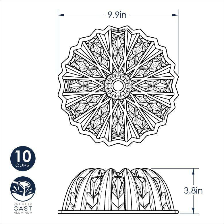 Nordicware Crystal Bundt Pan | Kitchen Art | Wrapt