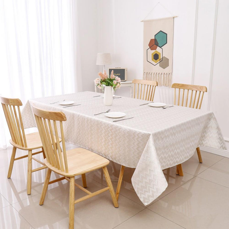 Jacquard Tablecloth | Gold Zigzag | Kitchen Art | Wrapt