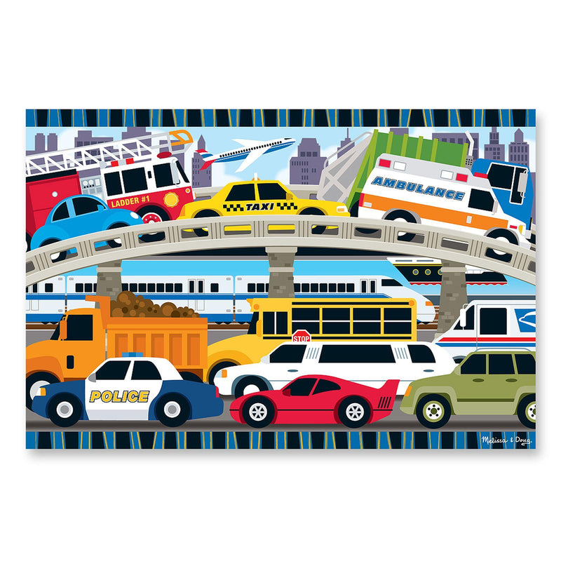 Floor Puzzle - 24 Pc Traffic Jam