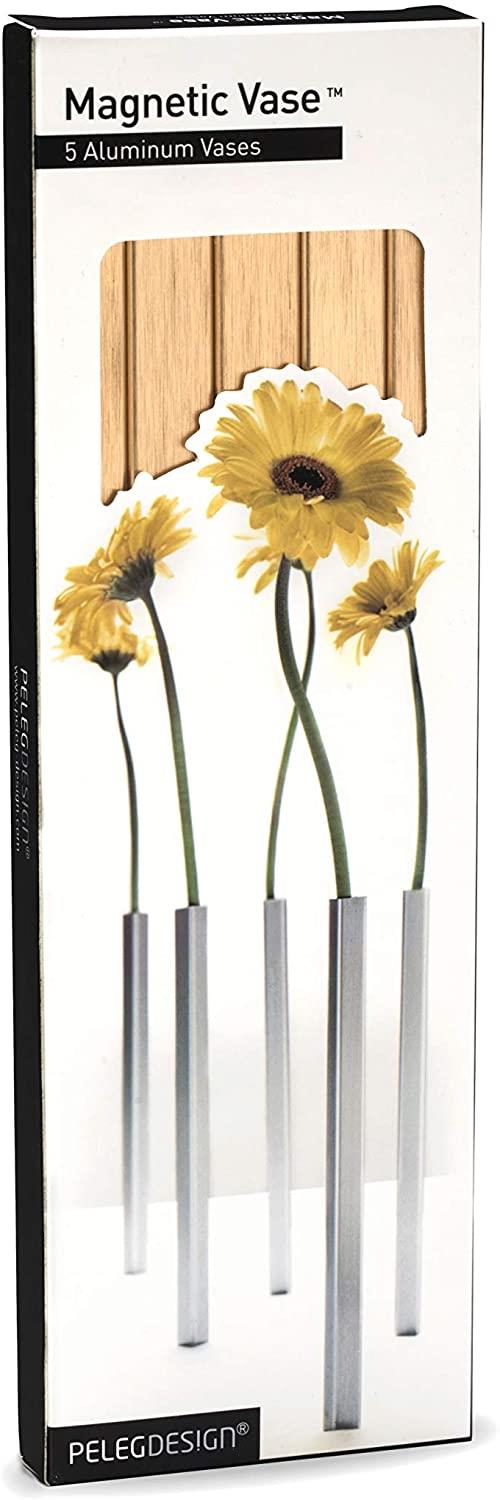 Set of 5 Magnetic Vases - Gold