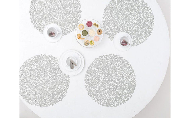 Round Mat - Glacier Petal