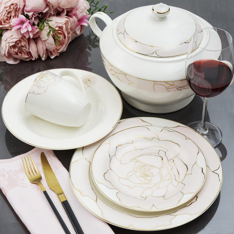 Rose Blossom Set of 6 Bread Plates | Kitchen Art|Wrapt