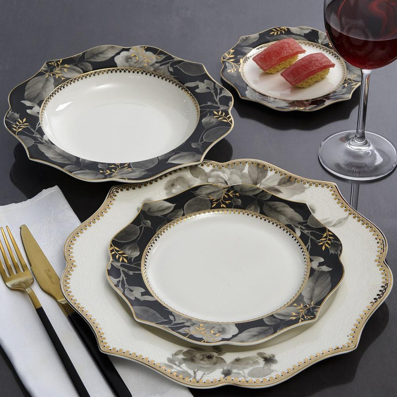 Black Rose Dinnerset for 6