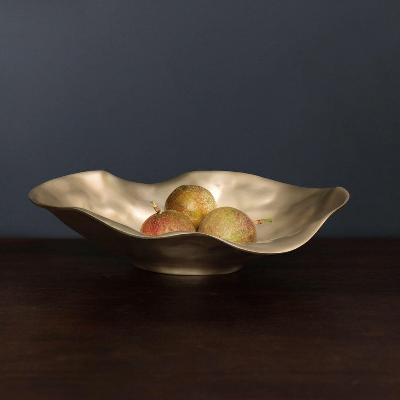 Beatriz Ball Med Oval Bowl | Sierra Maia Gold | Wrapt
