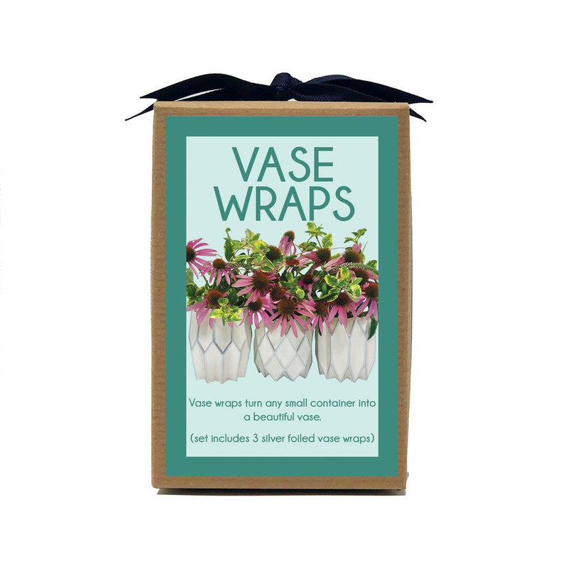 Lucy Grymes Vase Wrap Set | Silver Trim | Wrapt