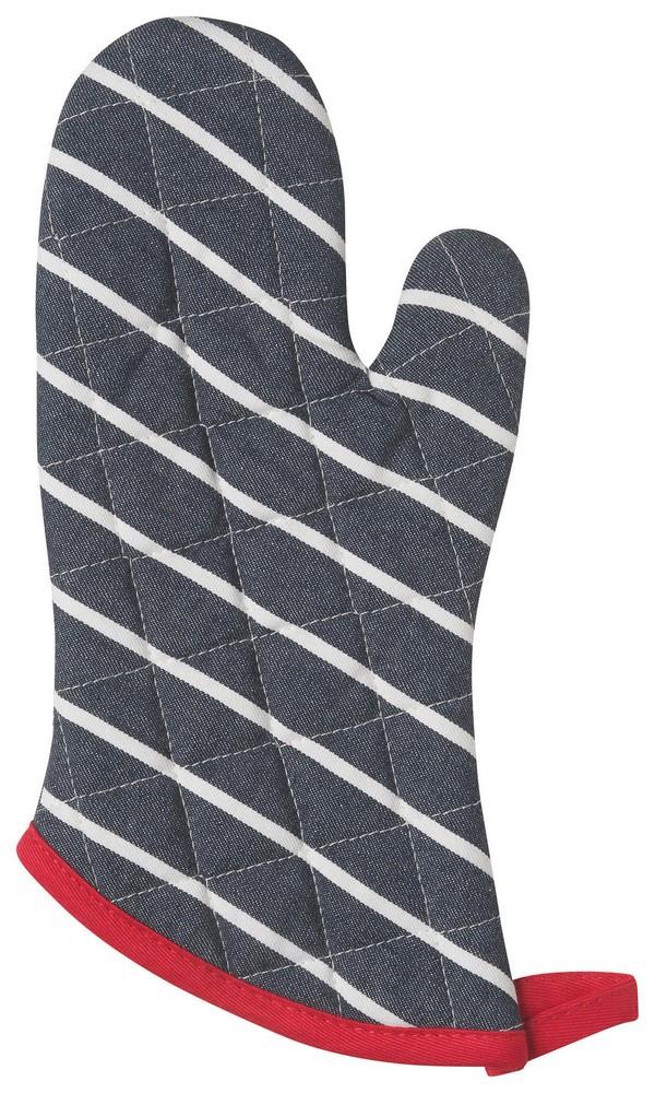 Set of 2 Oven Mitts - Butcher Stripe
