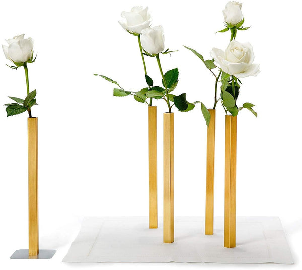 Set of 5 Magnetic Vases - Gold