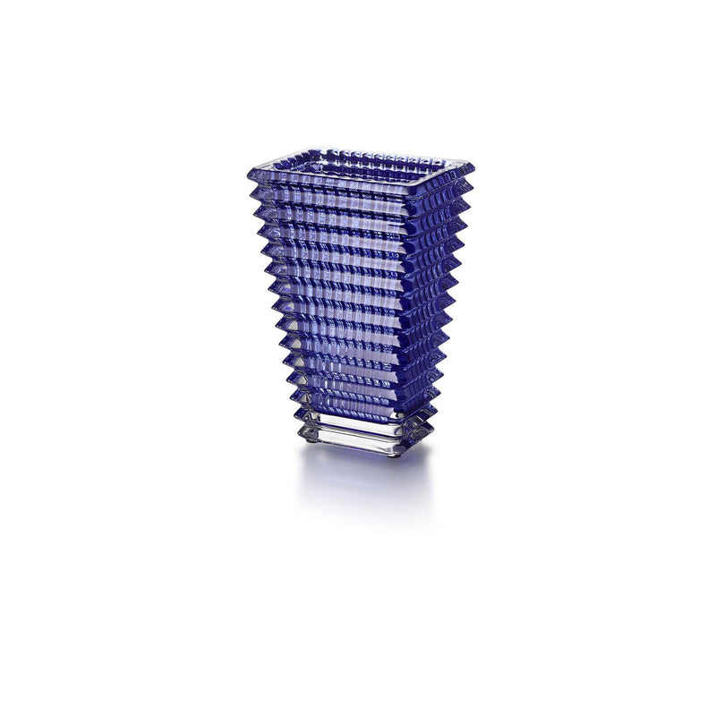 Baccarat Rectangle Eye Vase | Blue | Wrapt 