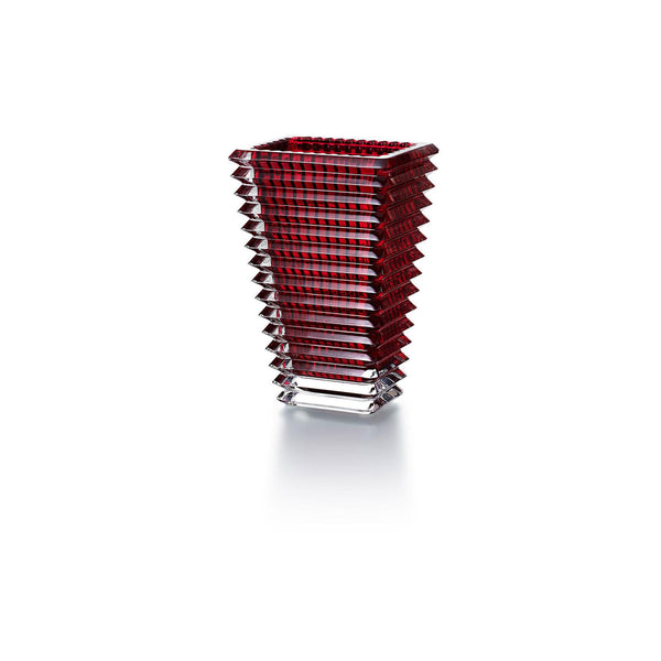 Baccarat Rectangle Eye Vase | Red | Wrapt | Kitchen Art