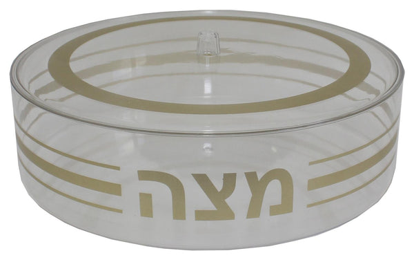 Matzah Box with Gold Stripe