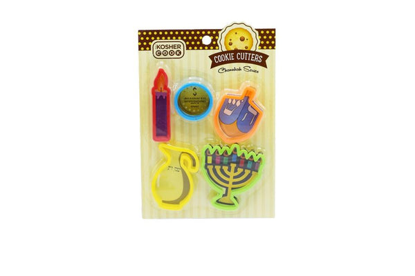 S/5 Plastic Chanukah Cookie Cutters