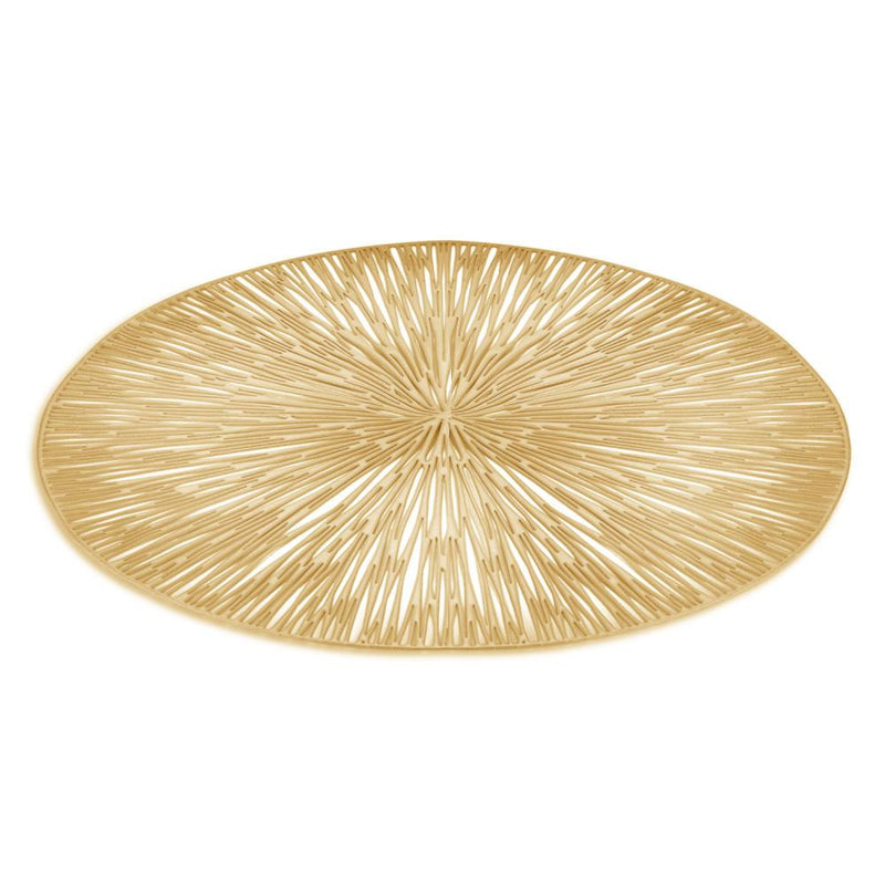 Round Gold Cosmos Placemat Set | Kitchen Art | Wrapt