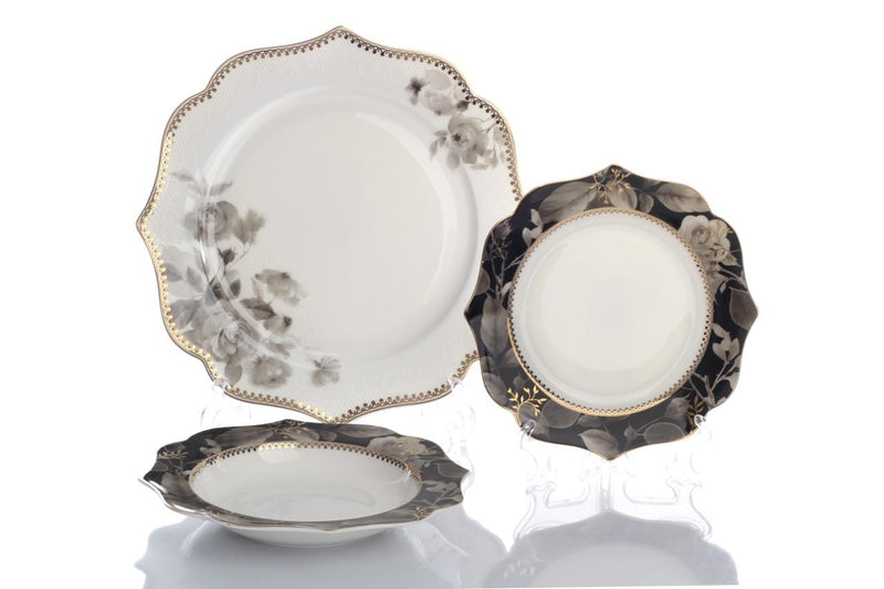 Black Rose Dinnerset for 6