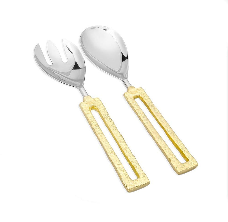 Gold Loop Salad Servers