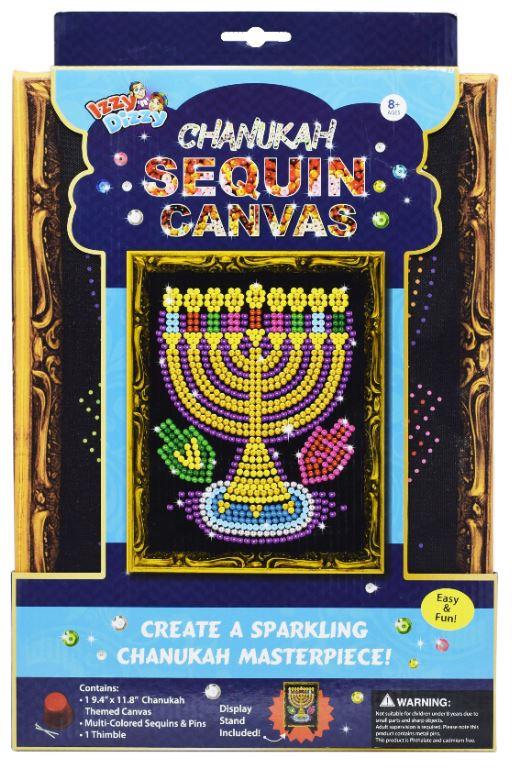 Izzy & Dizzy Menorah Sequin Kit | Kitchen Art